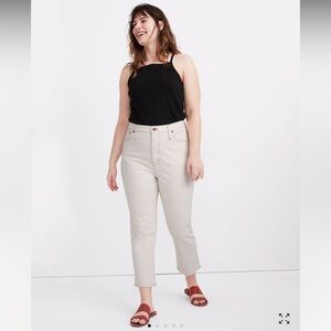 Madewell Slim Demi-Boot Jeans in Cloud Lining